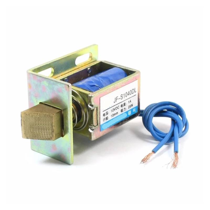 Electronic starter Door Lock Solenoid Electromagnet 12V DC 1A 10mm Stroke 25N Force Open Frame Type von LEDVXFSVY