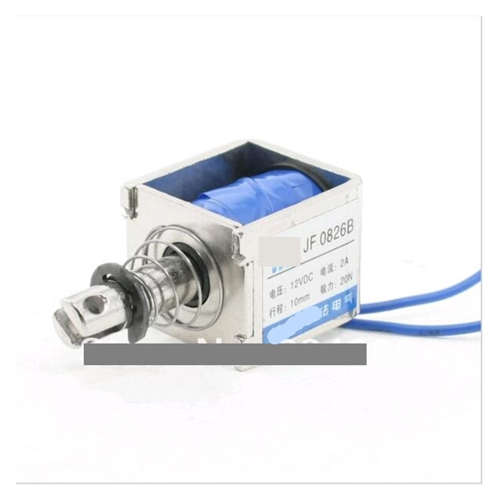 Electronic starter JF-0826B DC 12V 2A 10mm Stroke 20N 2Kg 4.4LB Force Push Type Open Frame Solenoid Electromagnet Electronic starter JF-0826B DC 12V 2A 10mm Stroke 20N 2Kg 4.4LB Force Push Type Open Frame Solenoid Electromagnet von LEDVXFSVY