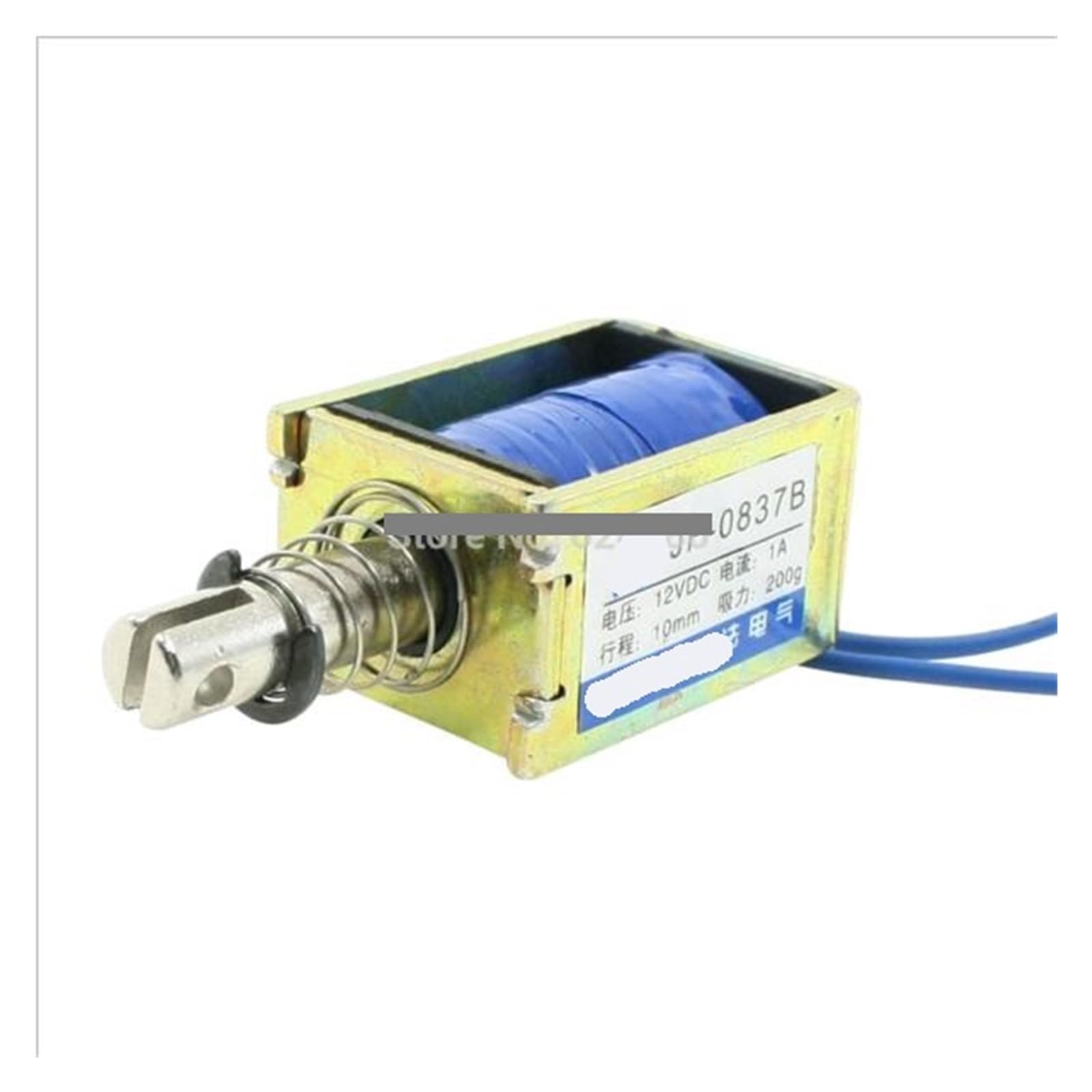 Electronic starter JF-0837B DC 12V 1A Pull Push Type Open Frame Solenoid Electromagnet 10mm Stroke 2N 0.2Kg 200g 0.4LB Force Electronic starter JF-0837B DC 12V 1A Pull Push Type Open Frame Solenoid Electromagnet 10mm Stroke 2N 0.2Kg 200g 0.4LB Force von LEDVXFSVY