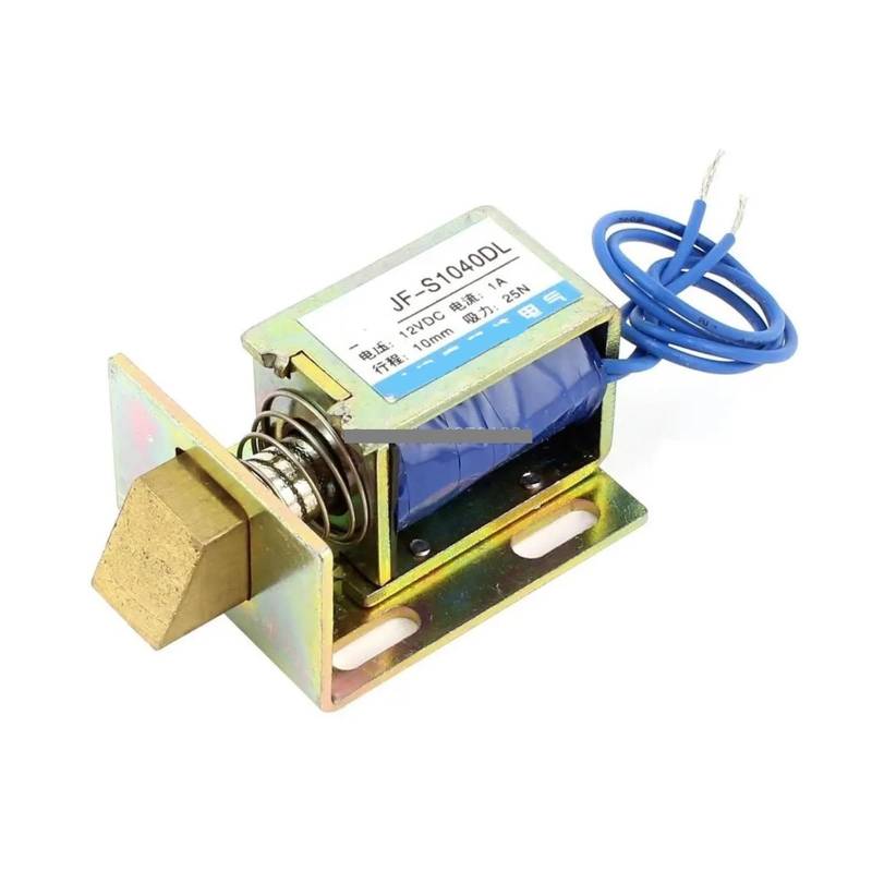 Electronic starter JF-S1040DL DC 12V 1A 10mm Stroke Power 25N Open Frame Door, Solenoid Lock von LEDVXFSVY
