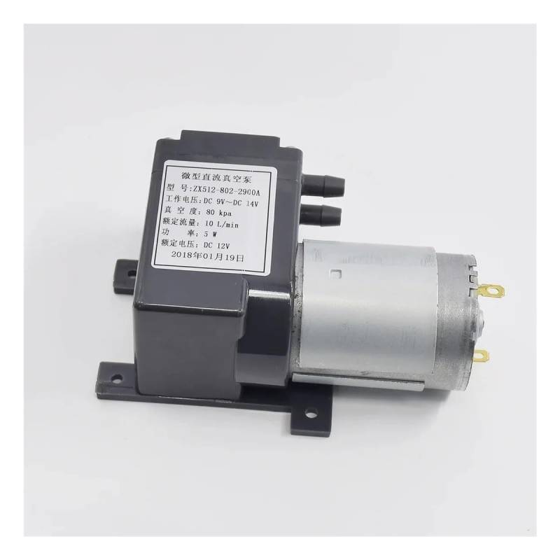 Electronic starter Large Flow -80KPa 555 electronic starter Vacuum Air Extraction Pump DC 12V 10L/M High Pressure Negative Pressure Suction Diaphragm Pump von LEDVXFSVY