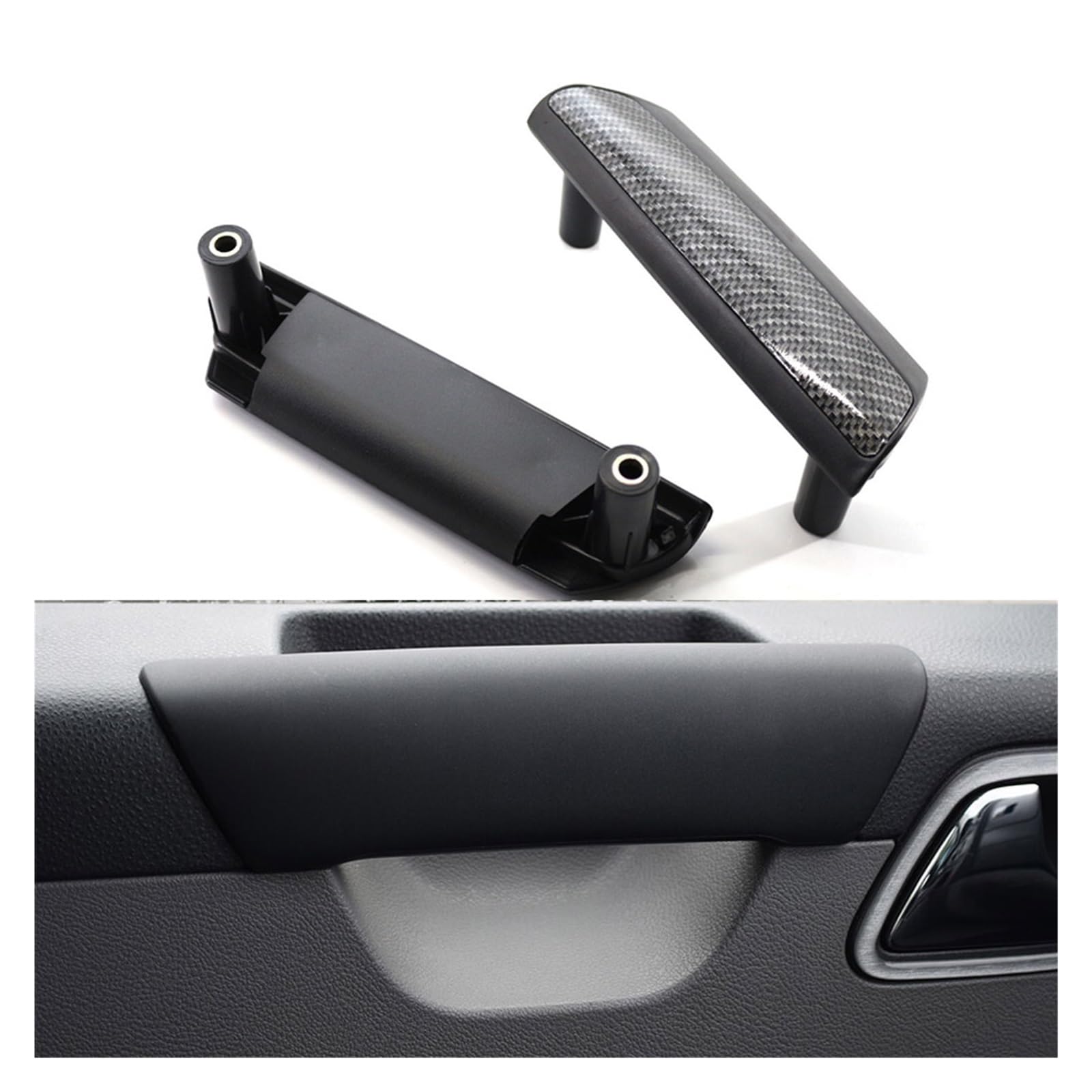 Türgriff Für VW Für Transporter T5 Für Multivan 2010 2011 2012 2013 2014 2015 1 Paar Auto Innen Tür Griff Links Vorne Türgriff Innen (Farbe : Schwarz) von LEFEDA
