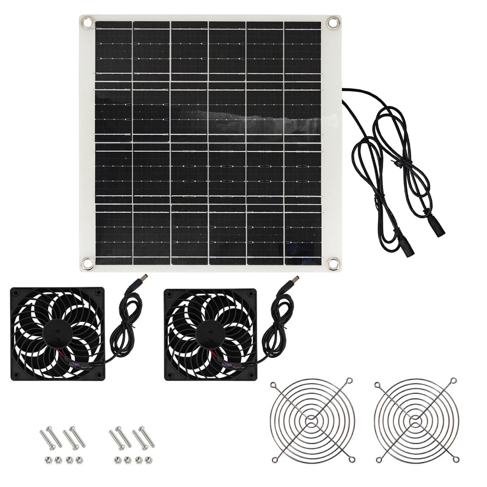 Solars Angetriebener Lüfterset 15W Für Gewächshäuser Hühner Coops Haustierhäuser Und Garage Mit IPX7 Wasserdicht Solars Angetriebener Lüfterset 15W Für Gewächshäuser Hühner Coops Haustierhäuser Und Garage Mit IPX7 Wasserdicht von LEIDJGUN
