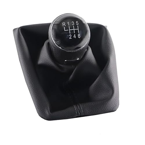 Auto Schaltknauf Für VW Für Passat B8 3G 2015-5/6 Geschwindigkeit Auto Shift Schaltknauf Hebel Gaitor Boot Abdeckung Auto Zubehör Schaltmanschette Knauf (Farbe : 6 Speed Set) von LEIFEIS