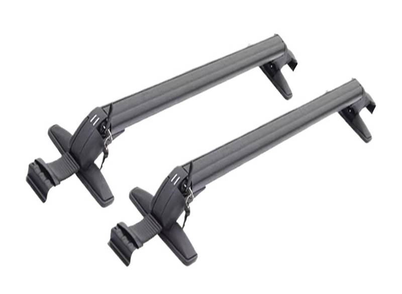 Dachträger 1 Paar Universal Fahrzeug Auto Dachmontage Rack Schienenstange Aluminium Gepäckträger mit Schloss Top Auto Rack Relingträger(2PIECE 100cm) von LEIFEIS
