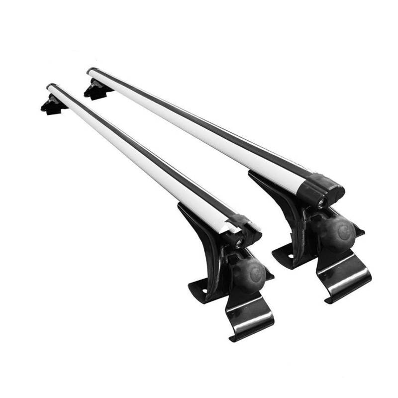 Dachträger 125CM 135CM Universal Auto Dach Racks Kit Keine Notwendigkeit Dach Reling Querträger Gepäck Träger Für Limousine Limousine Relingträger(135CM Sliver) von LEIFEIS