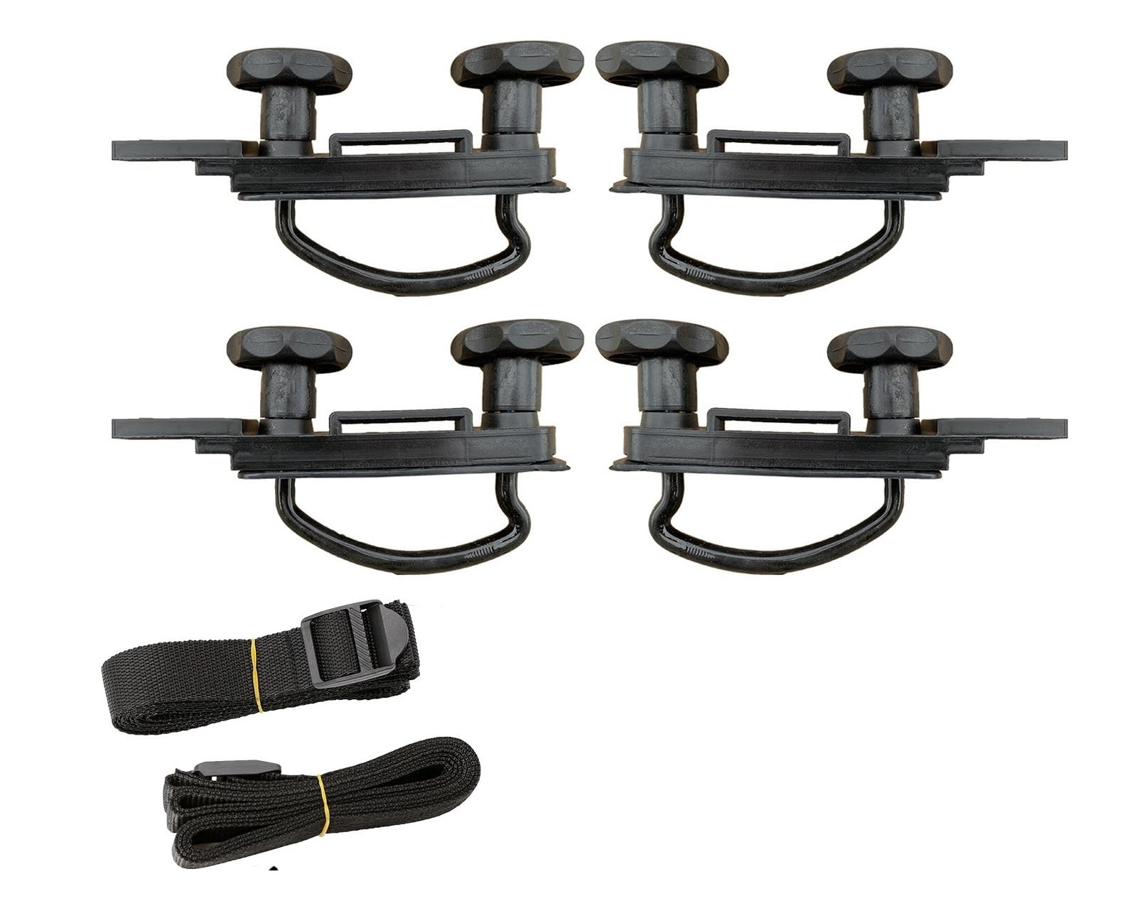 Dachträger 4 Teil/Satz Edelstahl U-Bolzen Klemmen Universal Dach Box Auto Van Montage Fitting Kit Auto Dach Gepäck Relingträger(A) von LEIFEIS
