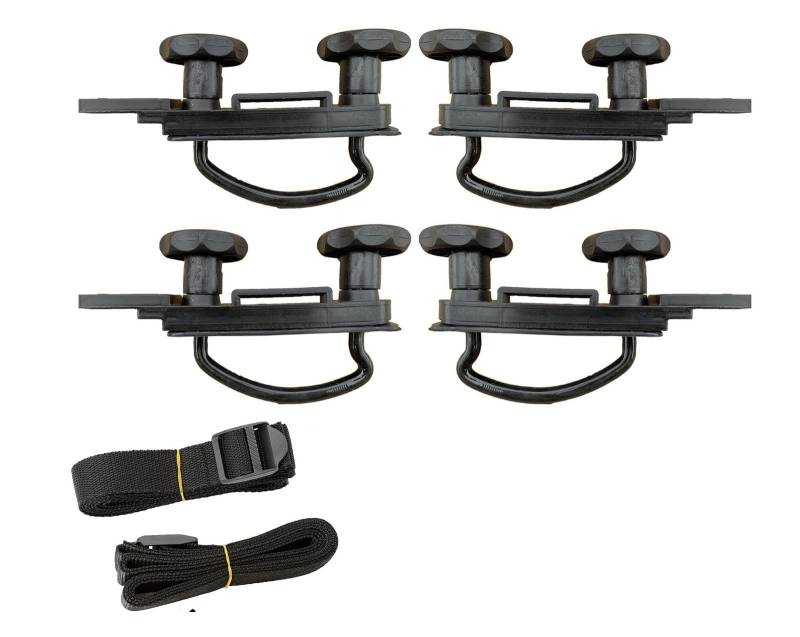Dachträger 4 Teil/Satz Edelstahl U-Bolzen Klemmen Universal Dach Box Auto Van Montage Fitting Kit Auto Dach Gepäck Relingträger(A) von LEIFEIS