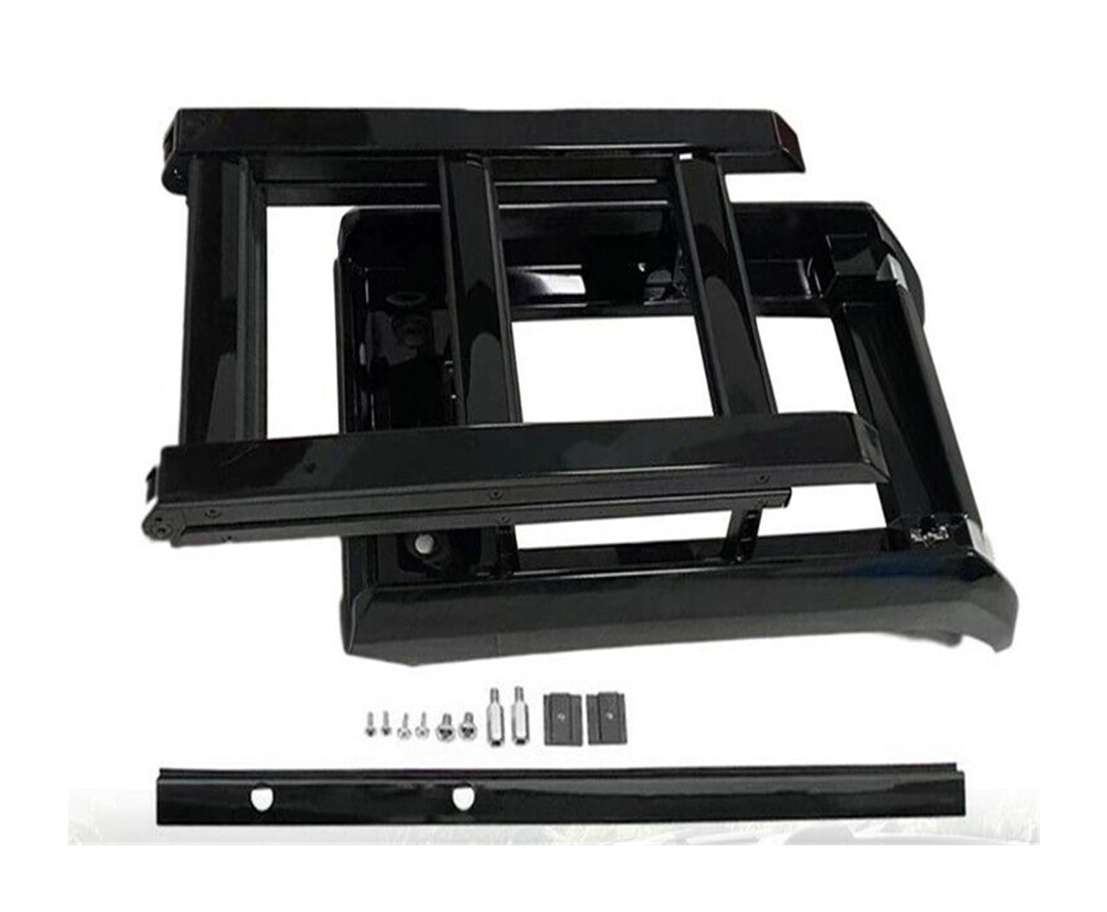 Dachträger Für Defender 110 L851 2020-2022 2023 2021 2024 Faltbare Heb-Leiter Dach Rack Zugang Relingträger(Glossy Black) von LEIFEIS