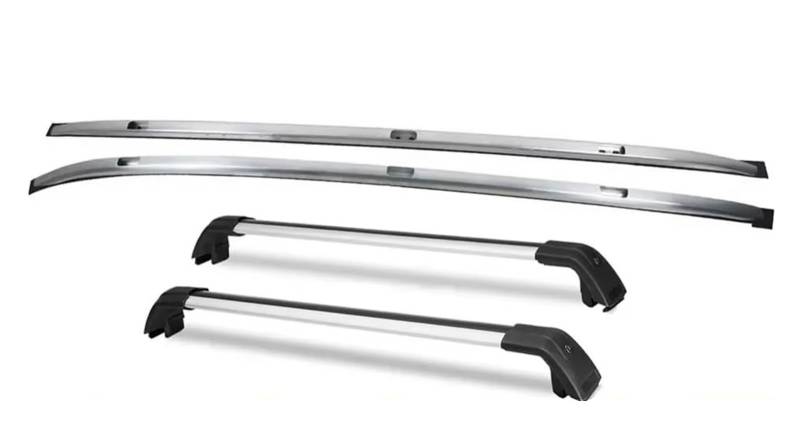 Dachträger Für Für RDX 2019-2022 2023 2021 2024 4-teiliges Dachreling-Racks + Querstangen-Gepäckträger-Set Relingträger(All Silver) von LEIFEIS