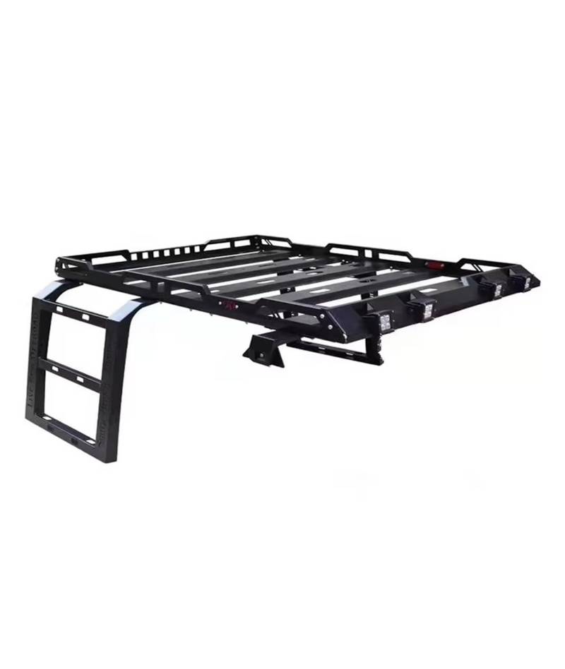 Dachträger Für Jeep Für Wrangler JL2018-2024 Stahl Dach Rack Mit Zwei Leitern 2 Türen 4 4x4 Auto Auto Aluminium Relingträger(2 Doors) von LEIFEIS