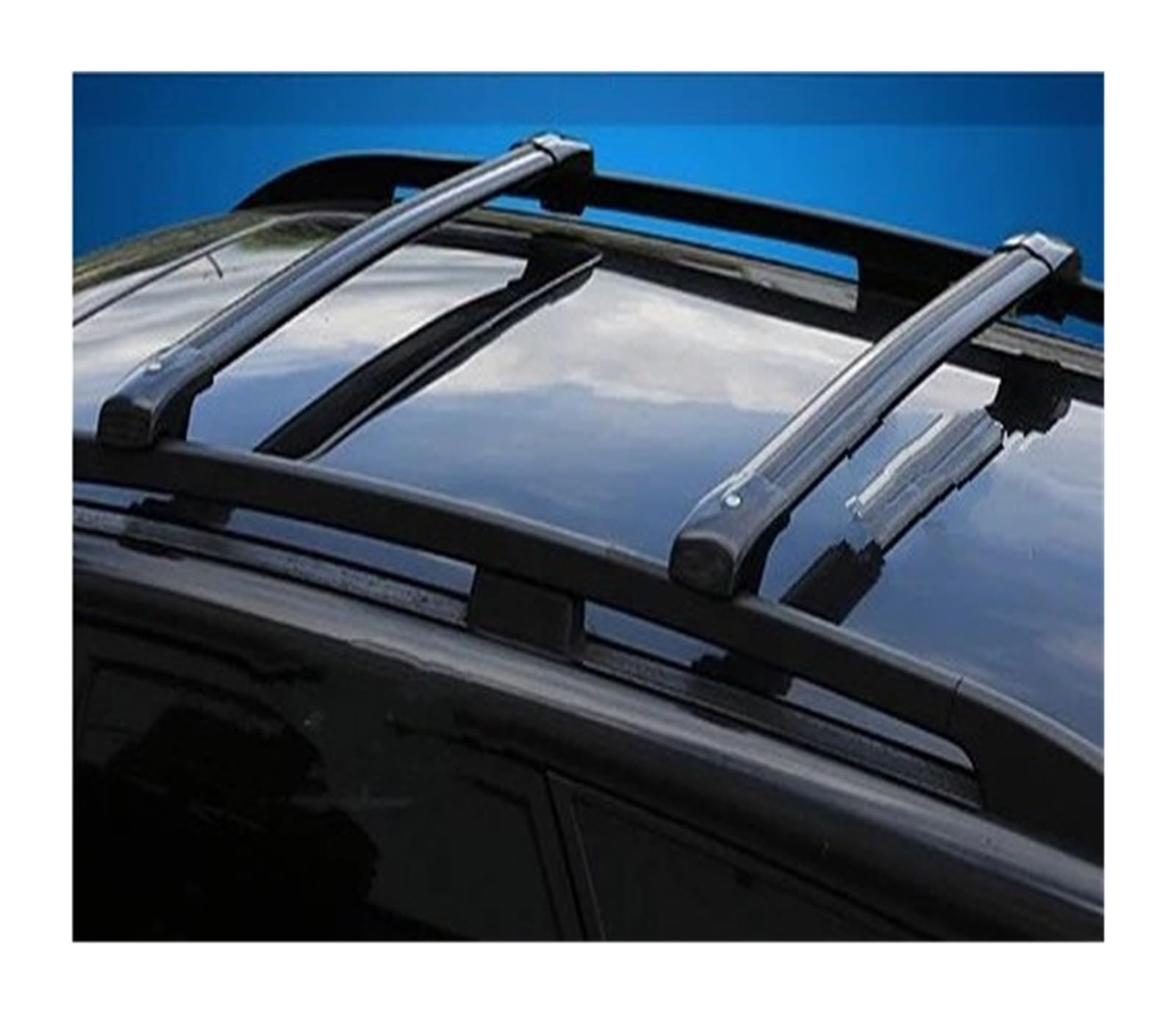 Dachträger Für Skoda Für Kodiaq NS7 2016-2022 SUV Legierung Seitenstangen Querschienen Dachträger Gepäckträger 2-teilige Dachträger Relingträger(B) von LEIFEIS