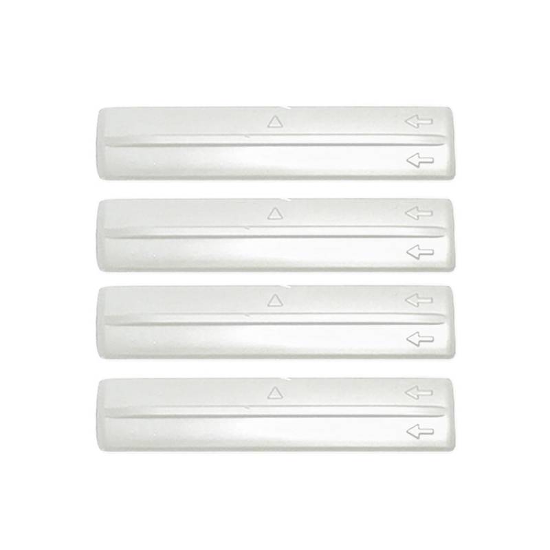 Dachträger Für Toyota Für RAV4 Für Land Für Cruiser Für Highlander Für 4Runner Autodachschienenträger-Lochformclipabdeckung Relingträger(White-4PIECE) von LEIFEIS