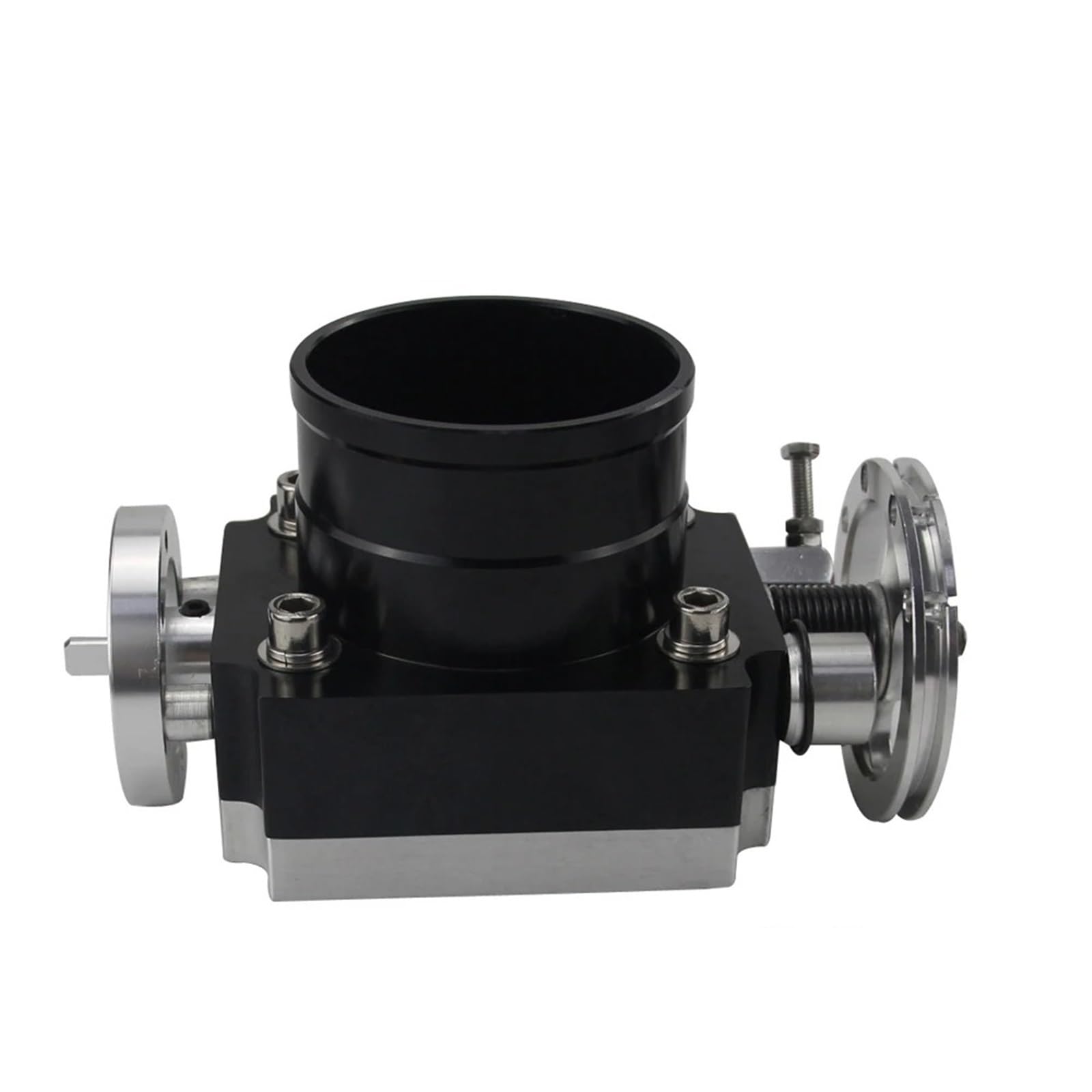 Drosselklappe 65MM 70MM 80MM 90MM DROSSELKLAPPENGEHÄUSE Leistung ANSAUGKRÜMMER Billet Aluminium HOHER DURCHFLUSS Luftversorgung(80MM Black) von LEIFEIS