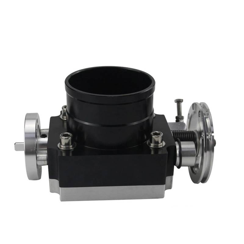 Drosselklappe 65MM 70MM 80MM 90MM DROSSELKLAPPENGEHÄUSE Leistung ANSAUGKRÜMMER Billet Aluminium HOHER DURCHFLUSS Luftversorgung(80MM Black) von LEIFEIS