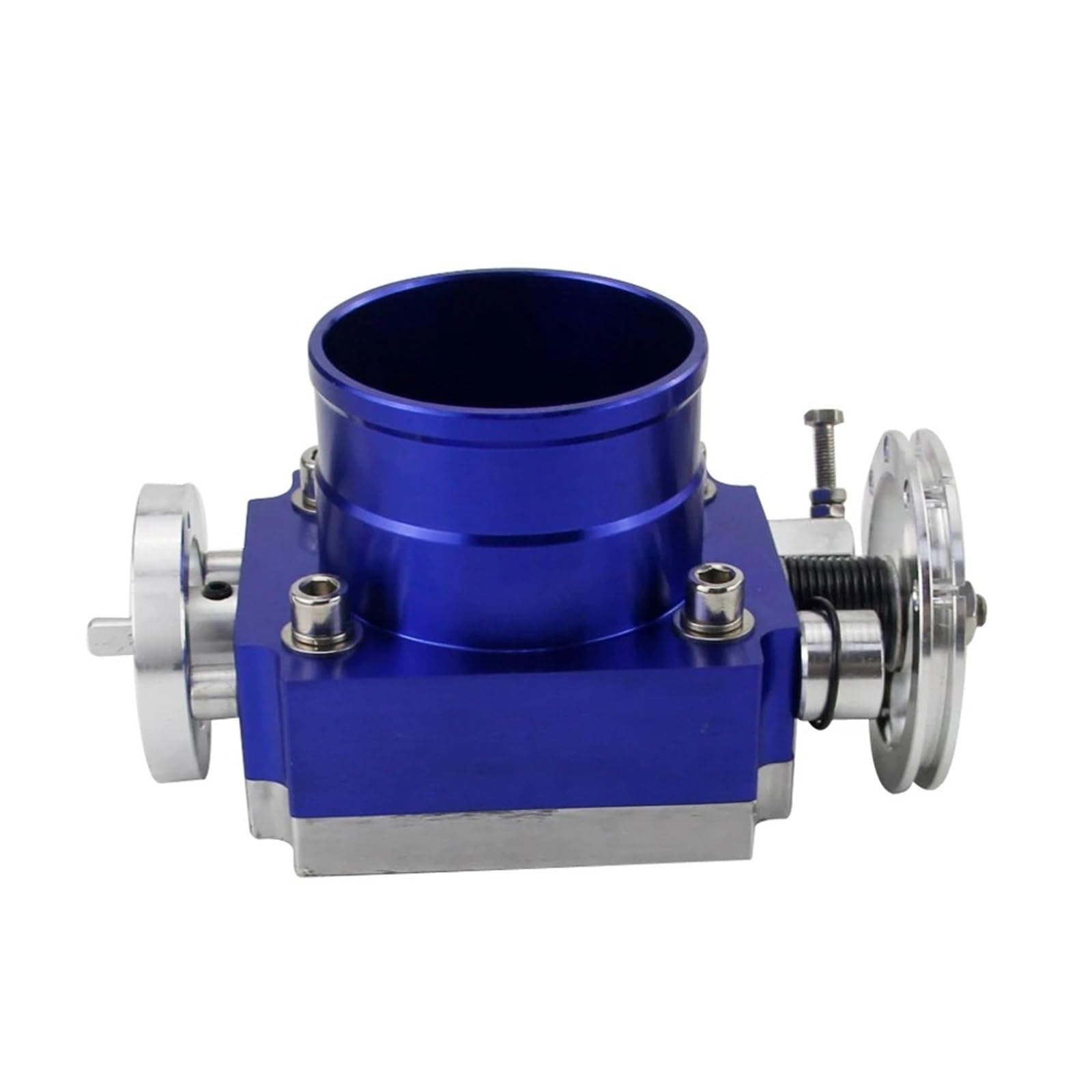 Drosselklappe 65MM 70MM 80MM 90MM DROSSELKLAPPENGEHÄUSE Leistung ANSAUGKRÜMMER Billet Aluminium HOHER DURCHFLUSS Luftversorgung(80MM Blue) von LEIFEIS