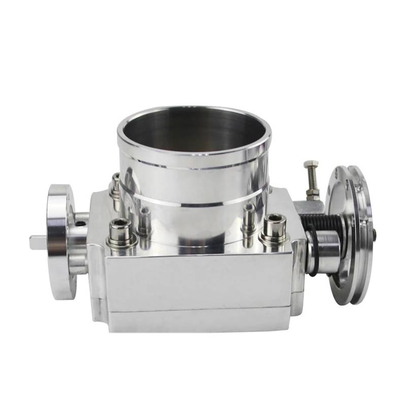 Drosselklappe 65MM 70MM 80MM 90MM DROSSELKLAPPENGEHÄUSE Leistung ANSAUGKRÜMMER Billet Aluminium HOHER DURCHFLUSS Luftversorgung(80MM Silver) von LEIFEIS