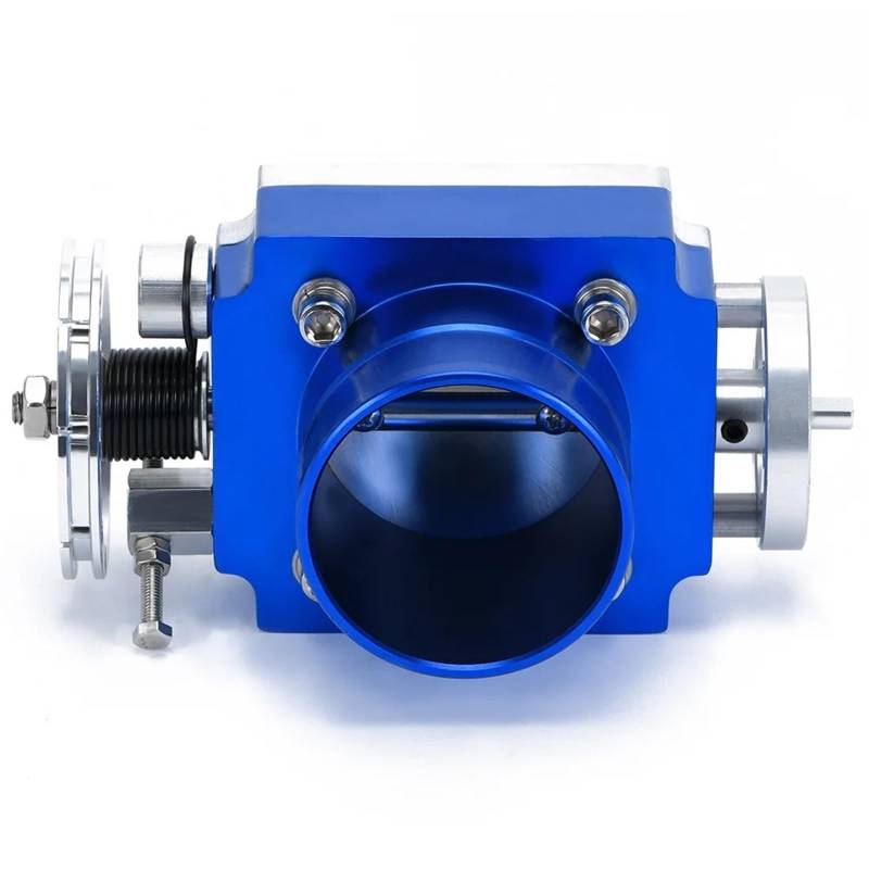 Drosselklappe Für Tänz Ansaugstutzen Billet Aluminium High Flow JR6965 65mm Drosselklappengehäuse Drosselklappengehäuse Kraftstoffsystem Luftversorgung(Blue) von LEIFEIS