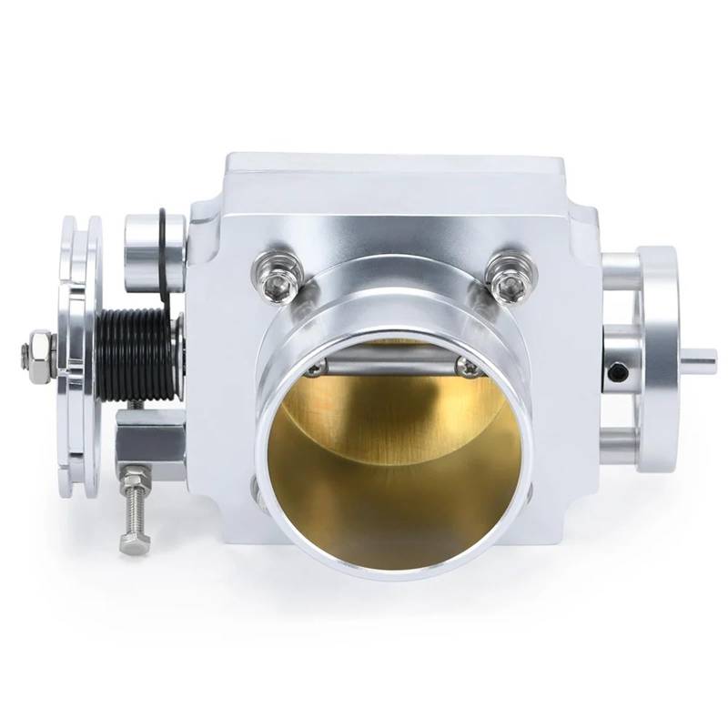 Drosselklappe Für Tänz Ansaugstutzen Billet Aluminium High Flow JR6965 65mm Drosselklappengehäuse Drosselklappengehäuse Kraftstoffsystem Luftversorgung(Silber) von LEIFEIS