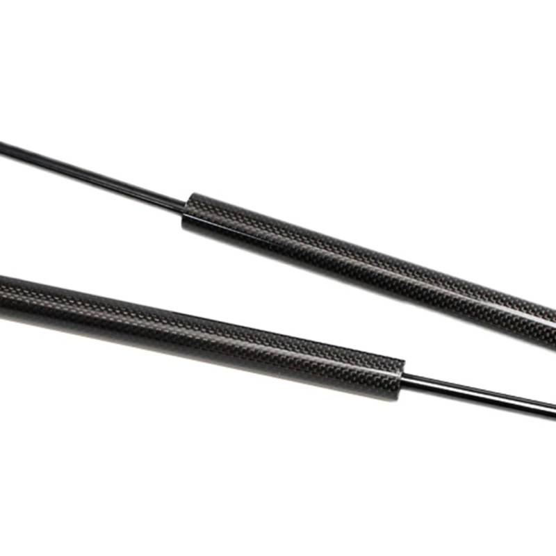 Gasfeder Motorhaube Für Citroen Berlingo 2019-2024 Front Hood Bonnet Modify Gas Struts Shock Dämpfer Lift Unterstützt Gasfeder Dämpfer Motorhaube(Black Carbon Fiber) von LEIFEIS