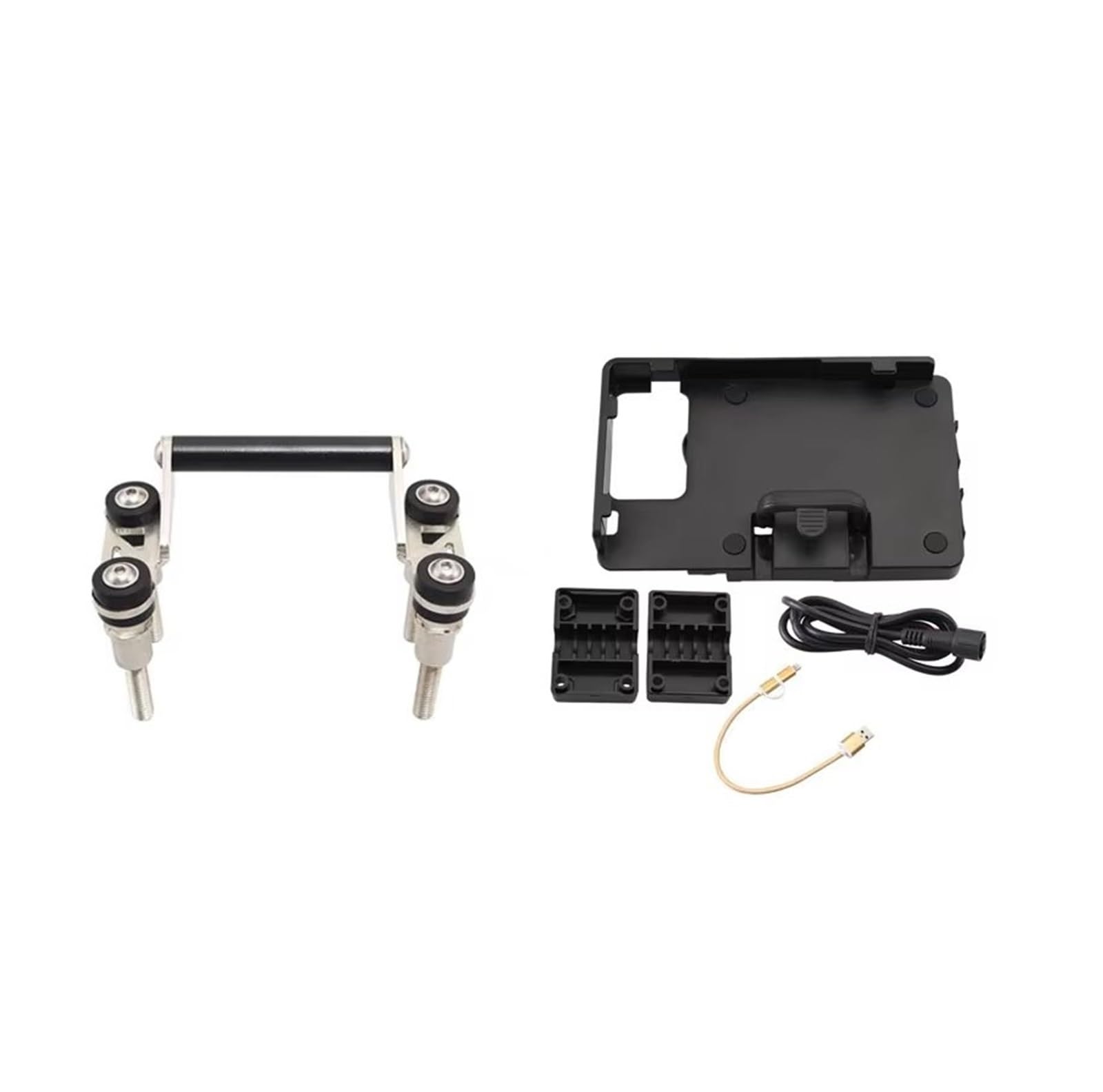 LEIFEIS Motorrad Handy halterungen Für F700GS F750GS F800GS F850GS R1200GS R1250GS GPS Navigation Halter Telefon Halterung Lenker Halterung Fahrrad Handyhalterung(Bracket Charging) von LEIFEIS