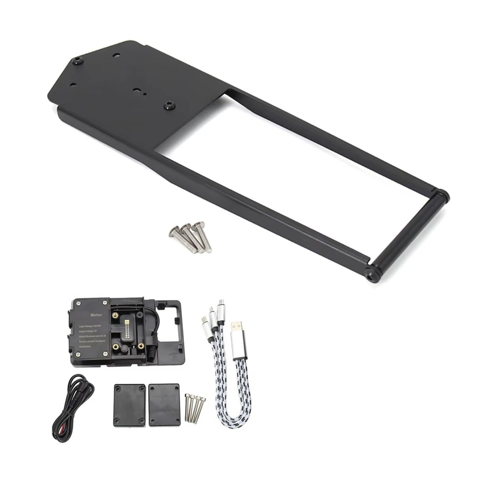 LEIFEIS Motorrad Handy halterungen Für Tracer 900 Für Tracer 9 GT 2021 Motorrad Teile GPS Navigation Halterung USB Ladegerät Port Kit Montage Halterung Fahrrad Handyhalterung(12mm-USB) von LEIFEIS