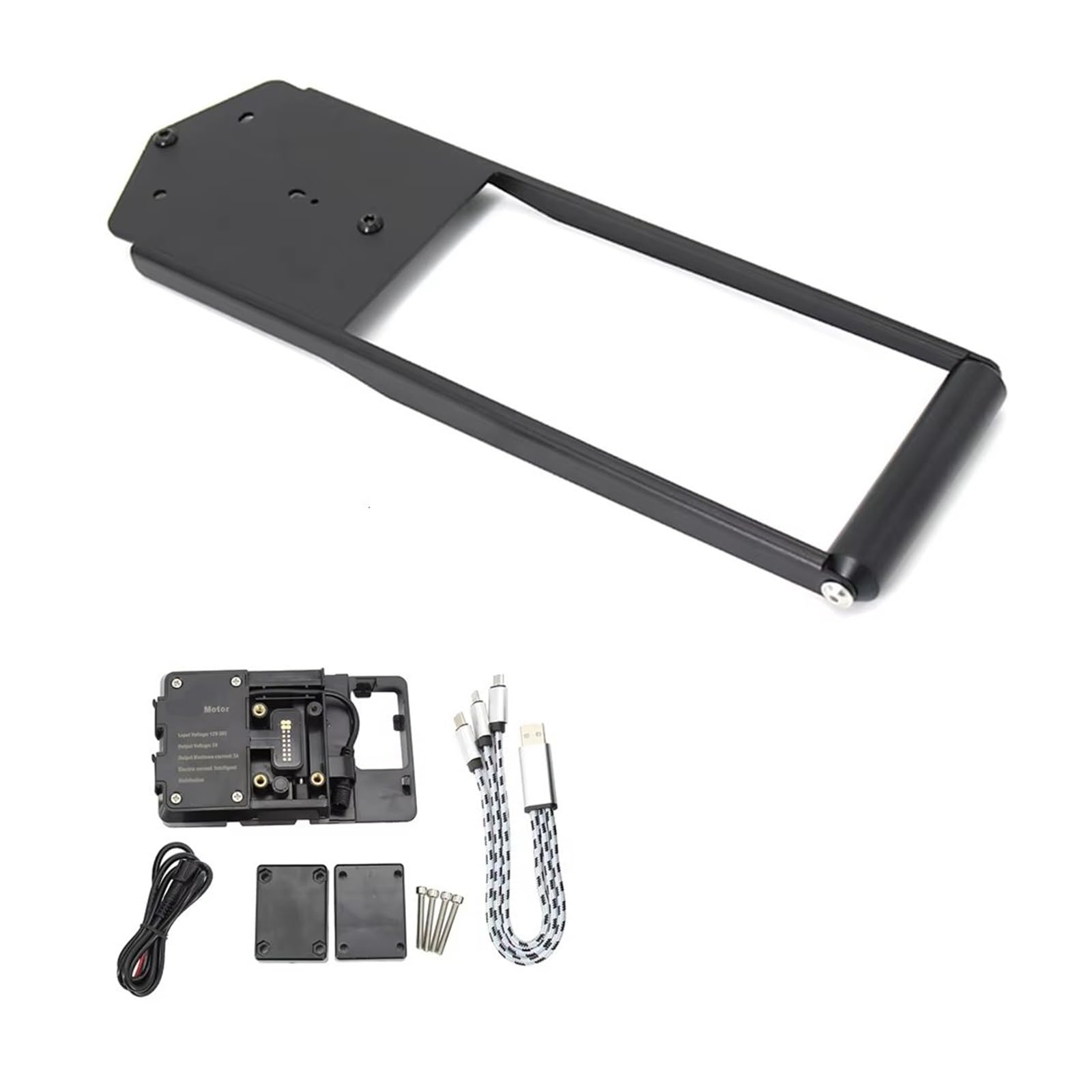 LEIFEIS Motorrad Handy halterungen Für Tracer 900 Für Tracer 9 GT 2021 Motorrad Teile GPS Navigation Halterung USB Ladegerät Port Kit Montage Halterung Fahrrad Handyhalterung(22mm-USB) von LEIFEIS