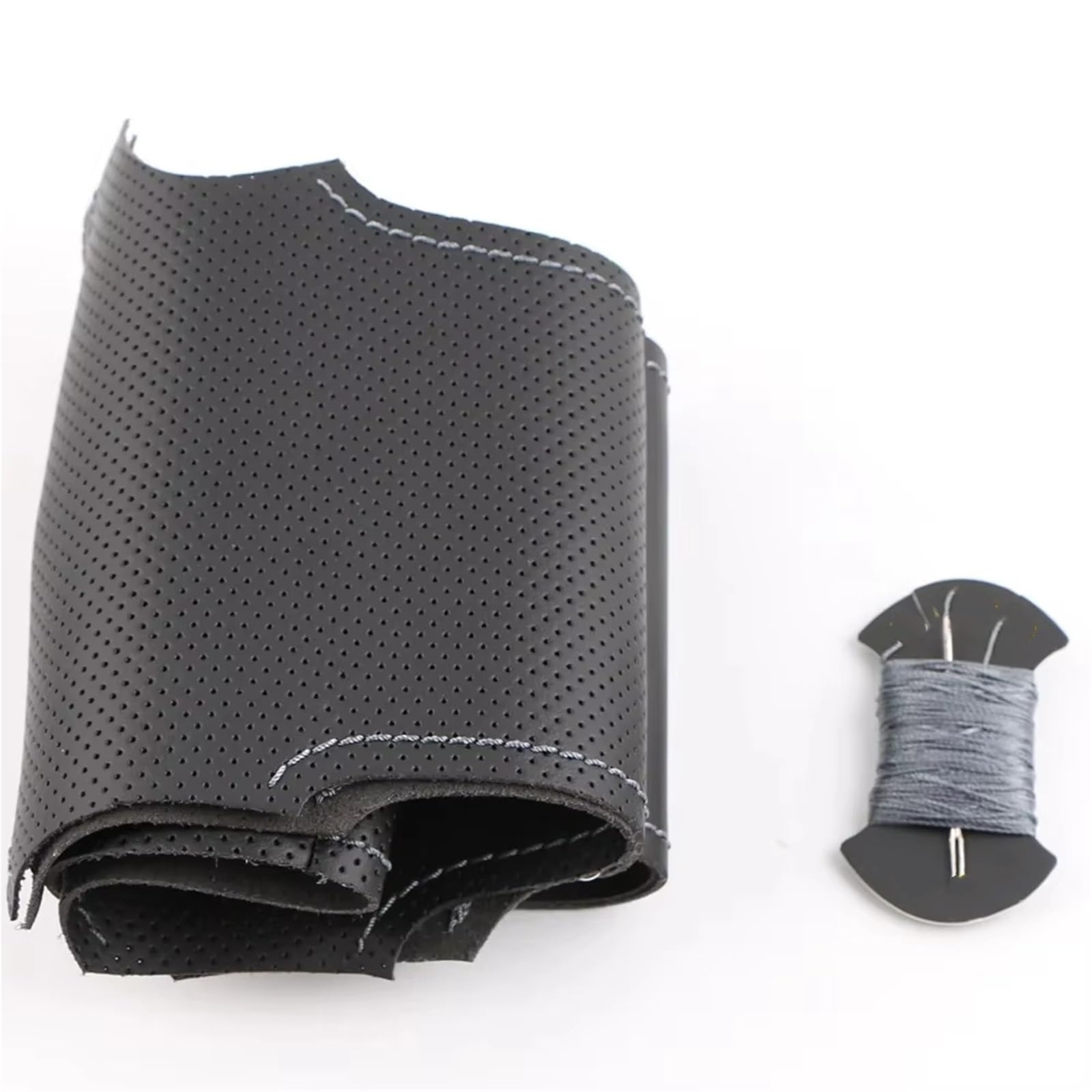 Lenkradabdeckung Für Hyundai I40 2011 2012 2013 2014 2015 2016 2017 2018 2019 Leder Geflecht Für Lenkrad DIY Auto Lenkrad Abdeckung Auto Lenkradbezug(Gray) von LEIFEIS