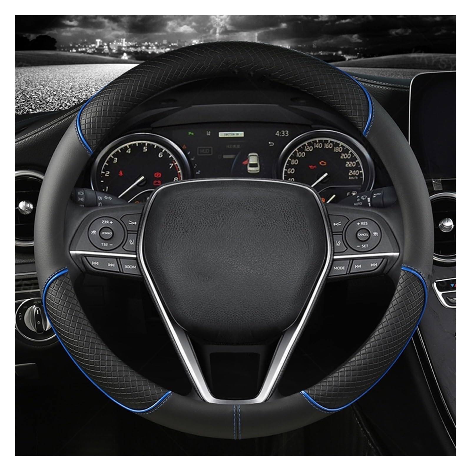 Lenkradabdeckung Für Toyota Für Corolla Für Fortuner Für Sequoia Für Auris Für Avensis Für Yaris Für Vios Für Celica 86 Für Rav4 Für 4Runner Für C-HR Auto Lenkrad Abdeckung Auto Lenkradbezug(Blue) Lenkradabdeckung Für Toyota Für Corolla Für Fortuner Für Sequoia Für Auris Für Avensis Für Yaris Für Vios Für Celica 86 Für Rav4 Für 4Runner Für C-HR Auto Lenkrad Abdeckung Auto Lenkradbezug(Blue) von LEIFEIS