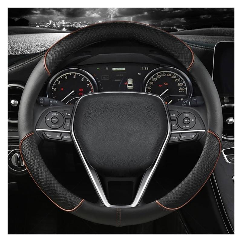 Lenkradabdeckung Für Toyota Für Corolla Für Fortuner Für Sequoia Für Auris Für Avensis Für Yaris Für Vios Für Celica 86 Für Rav4 Für 4Runner Für C-HR Auto Lenkrad Abdeckung Auto Lenkradbezug(Coffee) von LEIFEIS