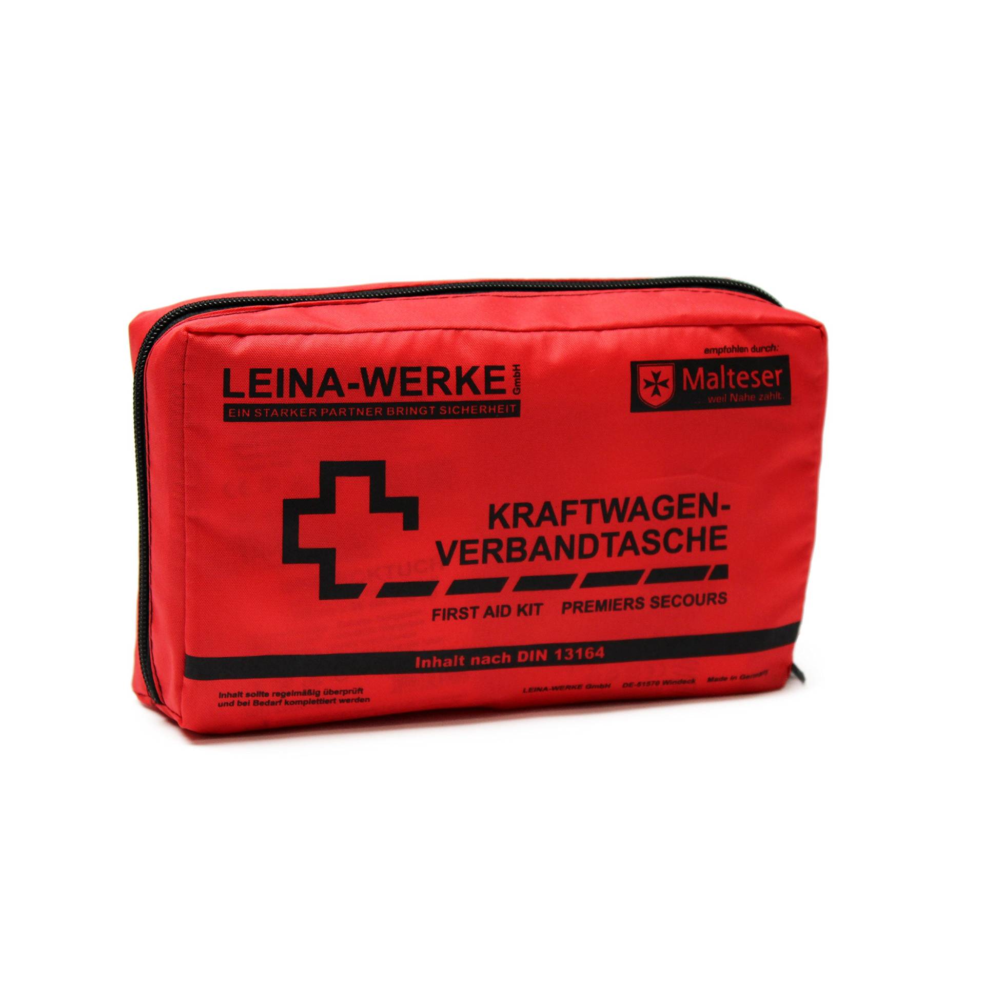 Leina-Werke 11000 KFZ-Verbandtasche Compact ohne Klett, Rot/Schwarz Leina-Werke 11000 KFZ-Verbandtasche Compact ohne Klett, Rot/Schwarz von LEINA-WERKE