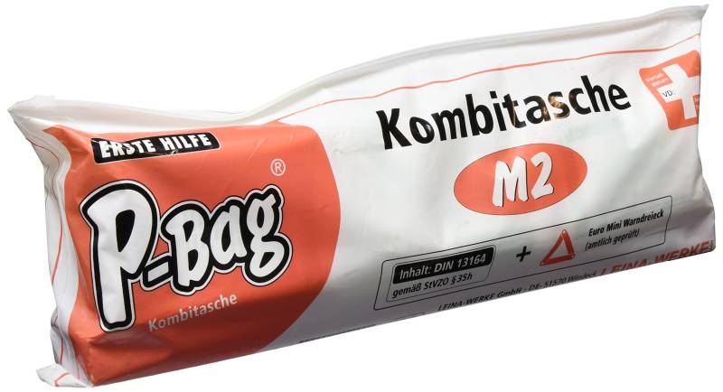 Leina-Werke 14200 P-Bag Kombitasche M2, Weiß/Schwarz/Rot von LEINA-WERKE