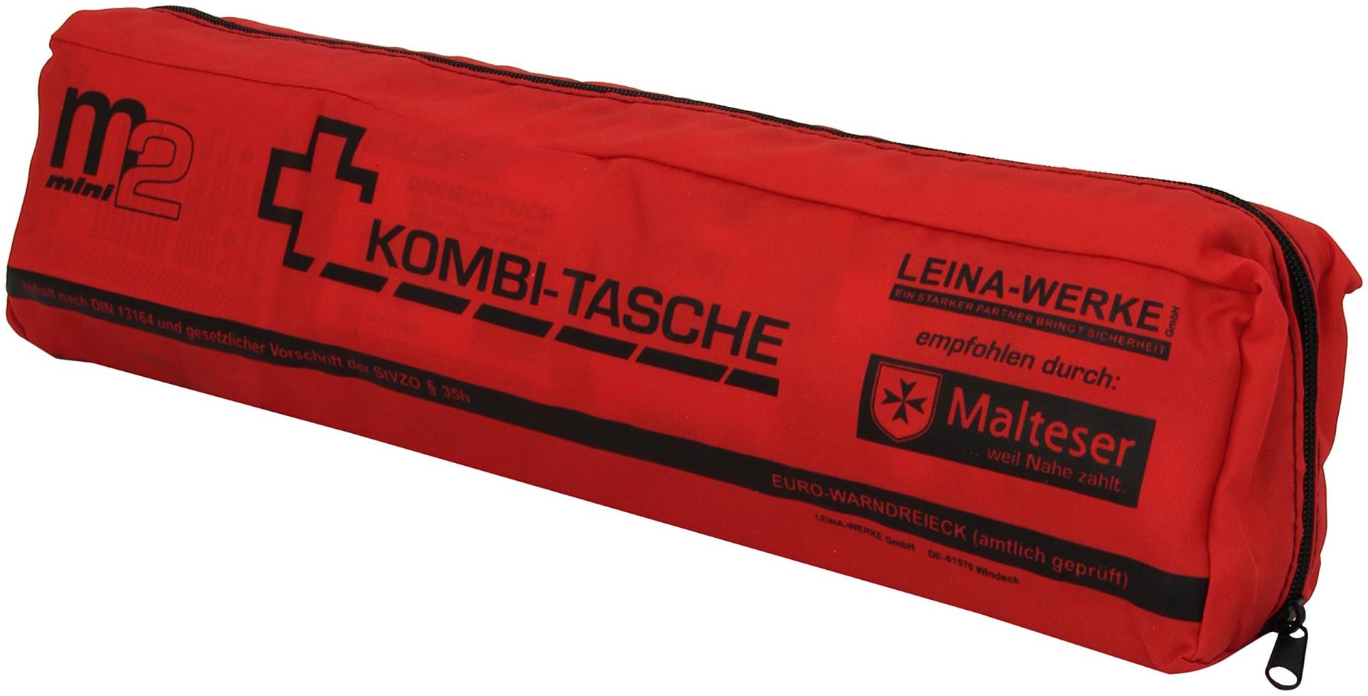 Leina-Werke 15020 Mini-Kombitasche M2 mit Klett, Rot/Schwarz von LEINA-WERKE