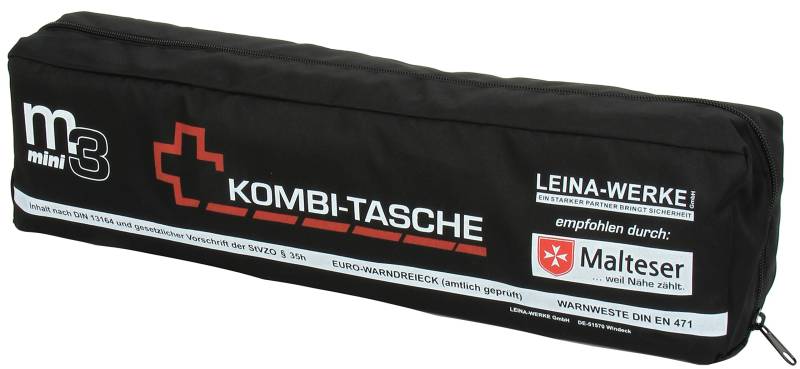 Leina-Werke 15042 Mini-Kombitasche M3 ohne Klett, Schwarz/Weiß/Rot von LEINA-WERKE