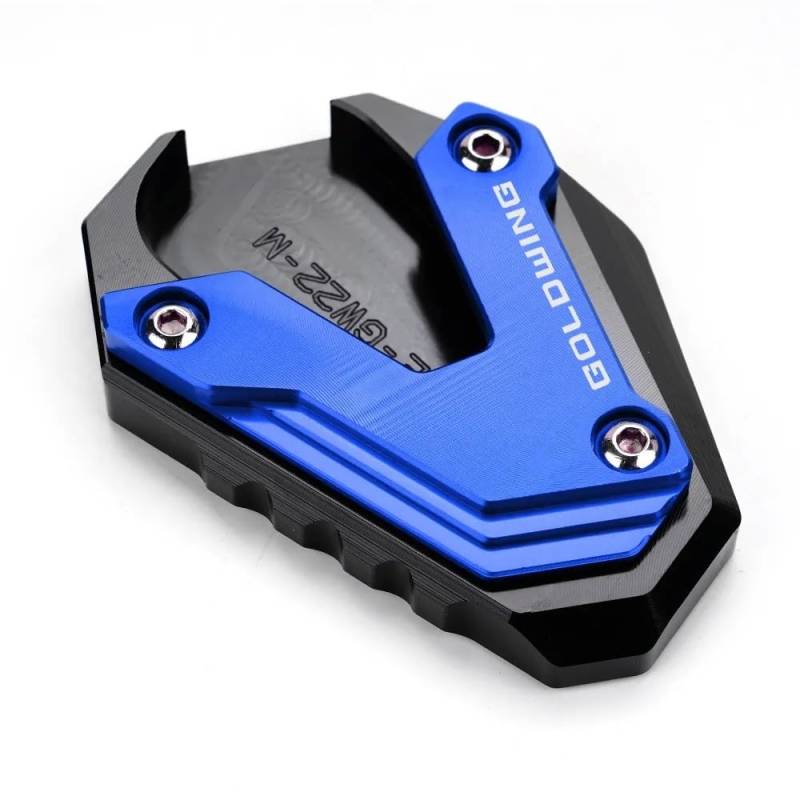 LEINOX Motorradständer Unterlage Kippschutz 2023 GL1800 Für H&ONDA Goldwing 1800 2018-2022 2002-2017 Goldwing1800 Seite Stehen Verlängerung Kickstand Pad Motorrad Zubehör(2) von LEINOX