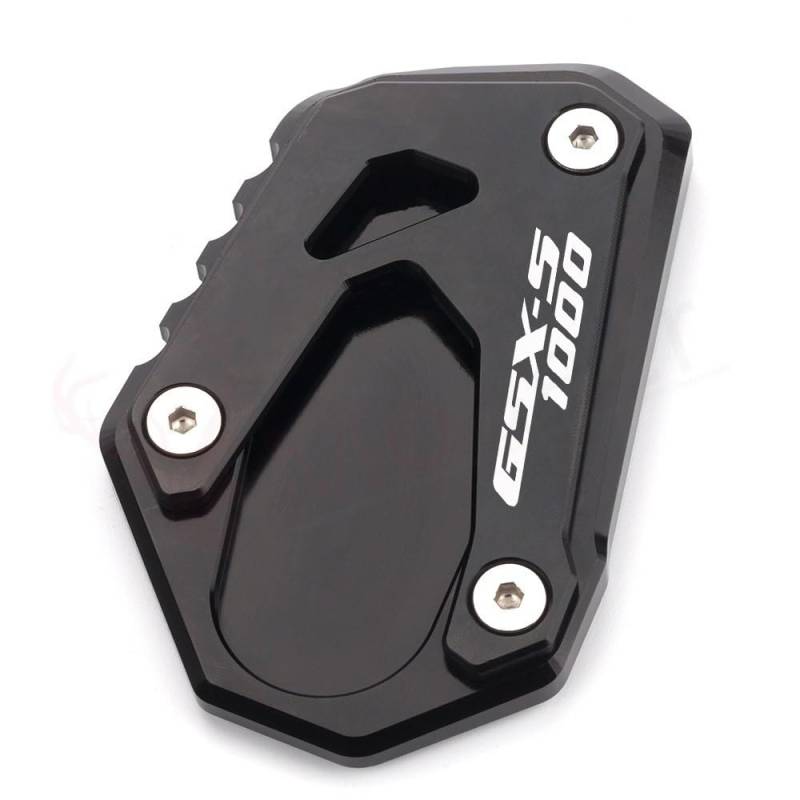 LEINOX Motorradständer Unterlage Kippschutz Für Suzuki GSXS 1000 GSX-S 1000 1000F 1000S Gsx-s1000 2015-2017 2018 2019 2020 2021 Fuß Seitenständer Verlängerung Pad Stützplatte(GSX-S 1000 Black) von LEINOX
