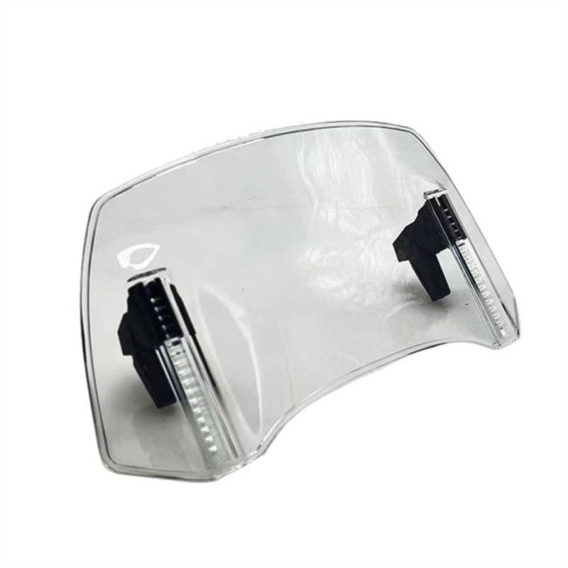 LEINOX Windabweiser Motorrad Für H&ONDA Forza 750 350 300 125 NSS 350 300 Motorrad Universal Windschutzscheibe Clamp-On Variable Windschutzscheibe Verlängerung (Color : Transparent80) von LEINOX