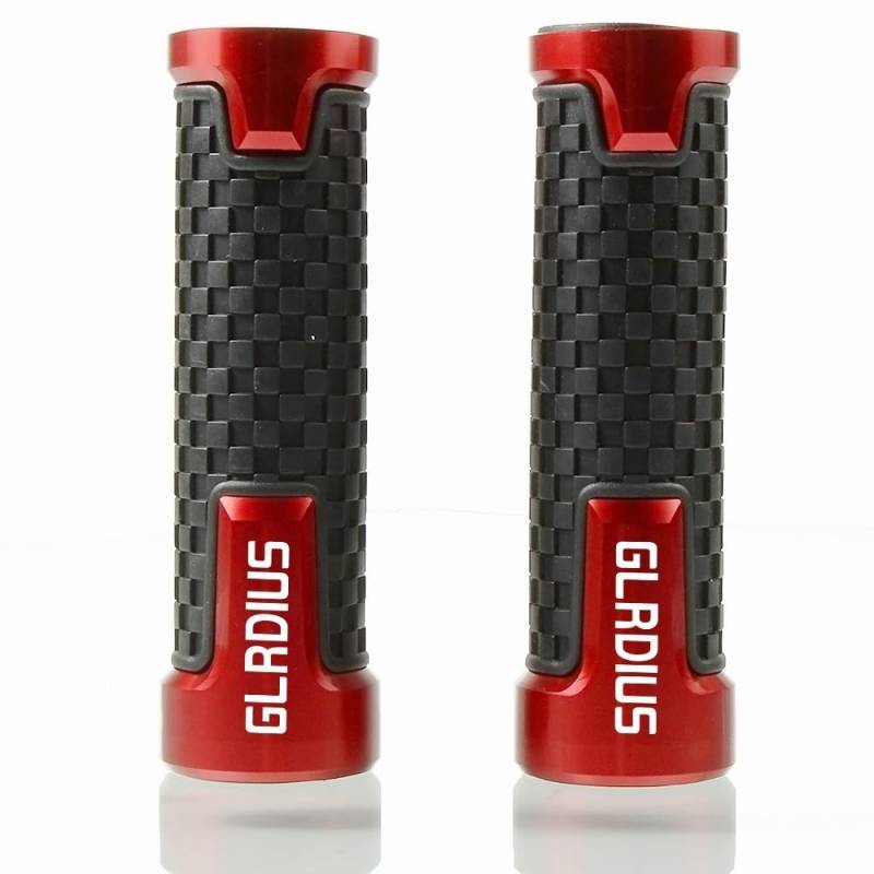 Motorrad Anti-Rutsch-Lenker Universal Motorrad Lenker Teil Motorrad Lenker 7/8 "Handgriffe Für Suzuki SFV650 Gladius SFV 650 Gladius 2009-2015(M6 Red) von LEINOX