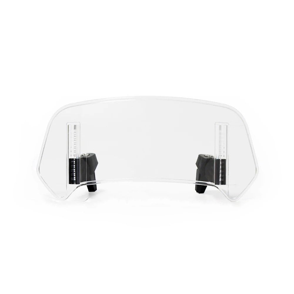 Windschutzscheibe Motorrad Für Afrika Twin XRV750T XRV650 CRF1000L XRV750 Einstellbare Verlängerung Windschutz Windschutz Spoiler Deflektor(Small Transparent) von LEINOX