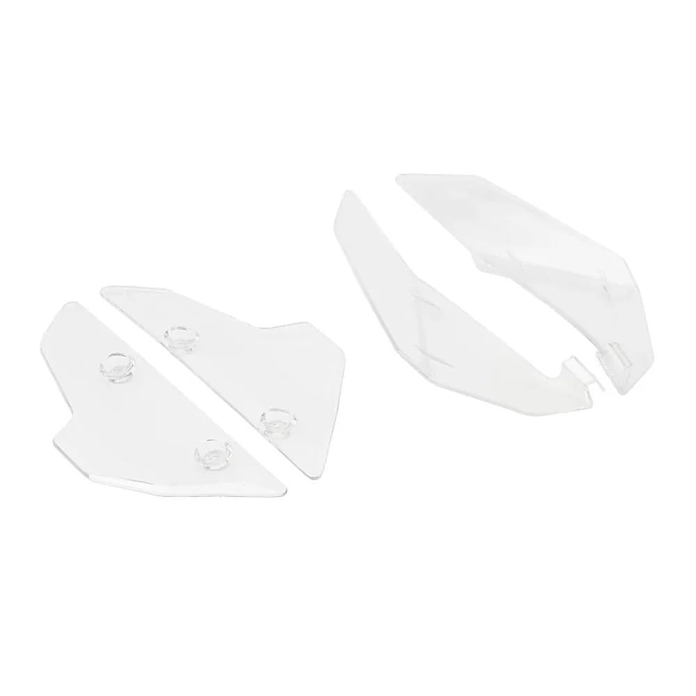 Windschutzscheibe Motorrad Für XL750 TRANSALP 2023 2024 Motorrad Acryl Seite Panels Windabweiser Front Spoiler Windschutzscheibe(Set - Clear) von LEINOX