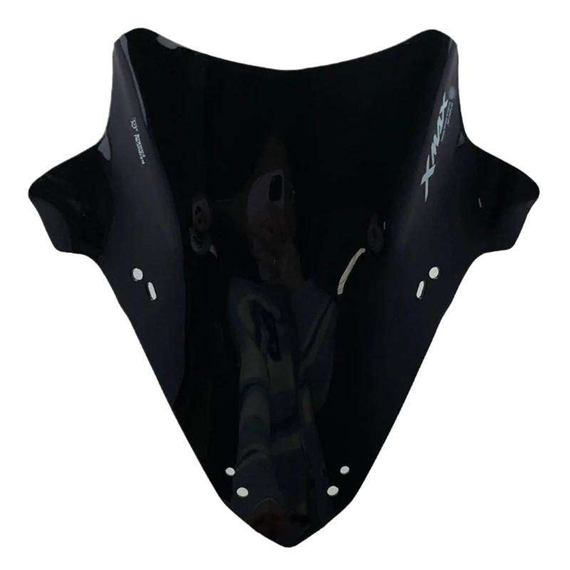 Windschutzscheibe Motorrad Für Xmax X-MAX 125 250 300 2023 2024 Motorrad Windschutz Windschutz Luftstrom Deflektor Frontscheibe Wind Schild(Black) von LEINOX