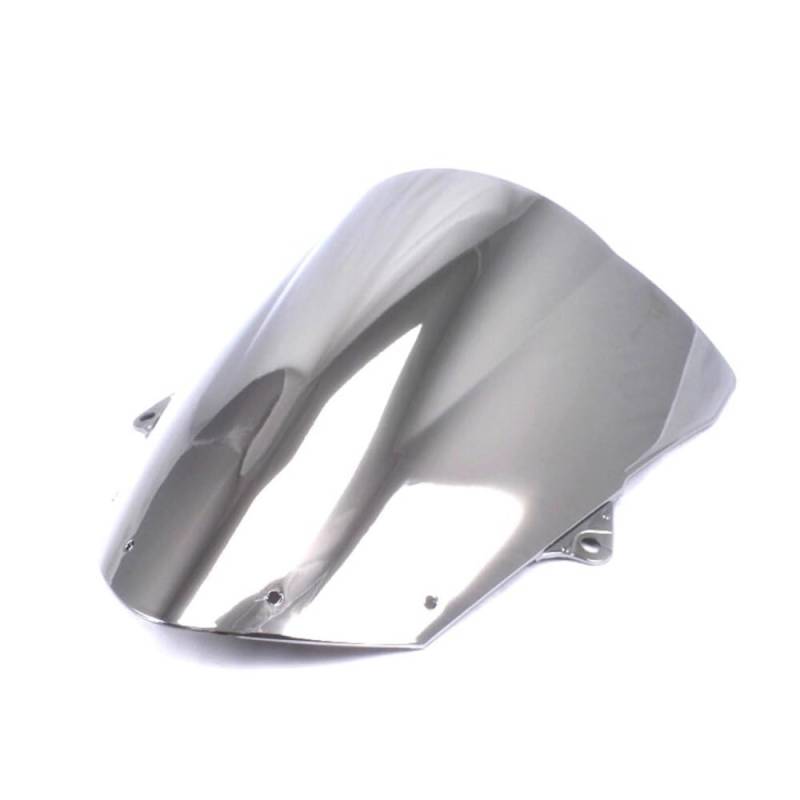 Windschutzscheibe Motorrad Für ZX6R 2009 2010 2011 2012 2013 2014 2015 2016 2017 2018 2019 2020 2021 2022 2023 Motorrad Windschutzscheibe Windschutz Blau(Silver) von LEINOX
