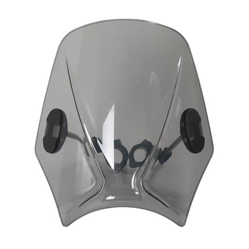 Windschutzscheibe Motorrad Universal Motorrad Windschutzscheibe Windschutzscheibe Abdeckungen Bildschirm Rauch Objektiv Motorräder Deflektor(Gray) von LEINOX