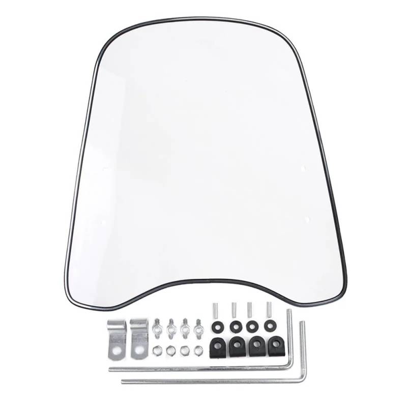Windschutzscheibe Motorrad Universal Winddicht Klar Front PC Windschutzscheibe Windschutzscheibe Für Motorrad Motorrad Roller Windabweiser Schutz Schutz von LEINOX
