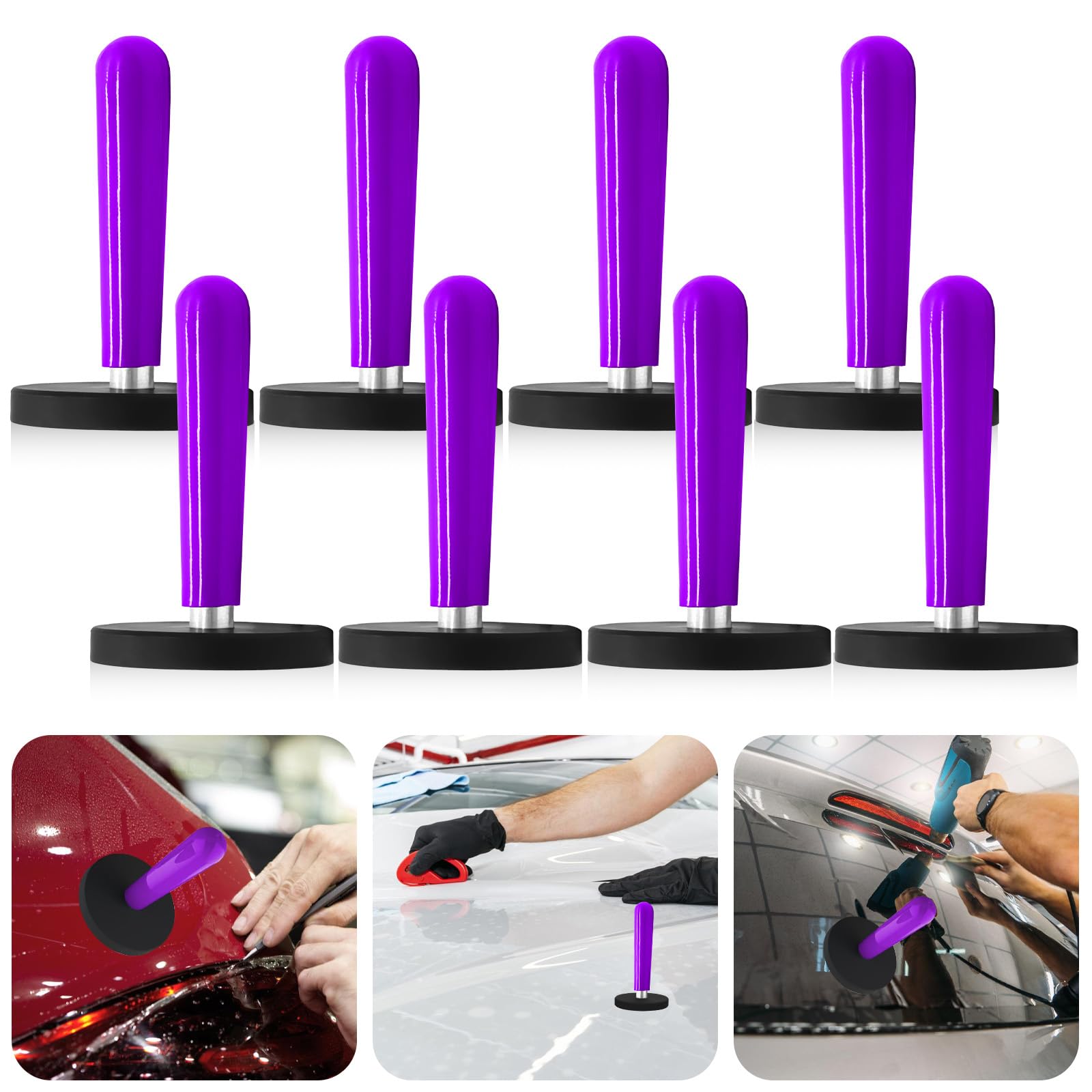 LEKEFETO 8 Stück Auto Montagemagnet: Verpackungs Gripper Magnethalter, Montagemagnette Magnet, Folierungs Werkzeug für Folieren Folie, Car Wrapping, Auto Folie DIY, Auto Folie Wrap, (Lila) LEKEFETO 8 Stück Auto Montagemagnet: Verpackungs Gripper Magnethalter, Montagemagnette Magnet, Folierungs Werkzeug für Folieren Folie, Car Wrapping, Auto Folie DIY, Auto Folie Wrap, (Lila) von LEKEFETO
