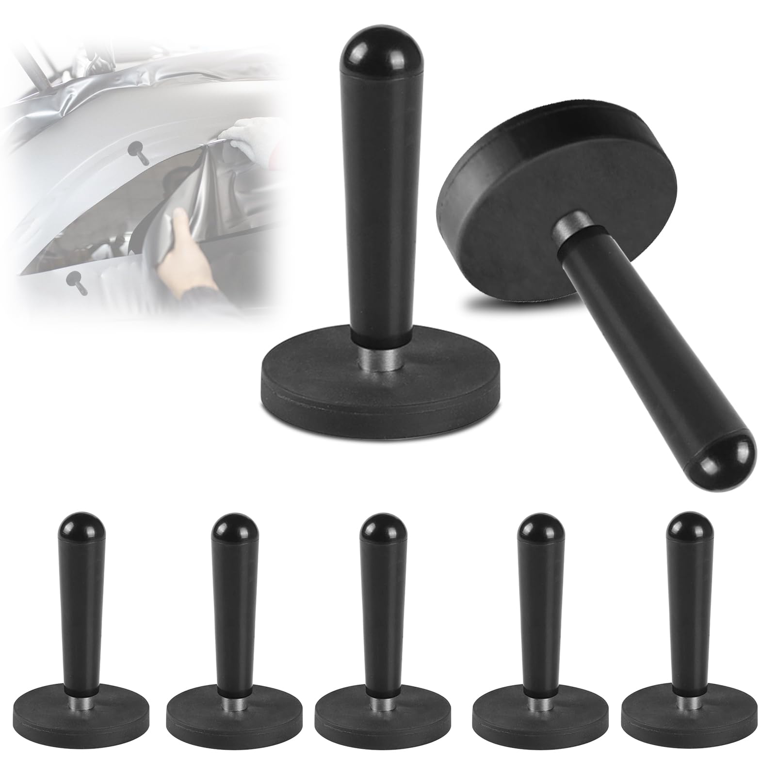 LEKEFETO 8 Stück Auto Montagemagnet: Verpackungs Gripper Magnethalter, Montagemagnette Magnet, Folierungs Werkzeug für Folieren Folie, Car Wrapping, Auto Folie DIY, Auto Folie Wrap, Schwarz LEKEFETO 8 Stück Auto Montagemagnet: Verpackungs Gripper Magnethalter, Montagemagnette Magnet, Folierungs Werkzeug für Folieren Folie, Car Wrapping, Auto Folie DIY, Auto Folie Wrap, Schwarz von LEKEFETO