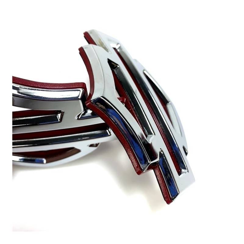 CNC Kraftstofftank Aufkleber Embleme Abzeichen Für H.Arley D.avidson XL883 XL1200 X48 DYNA Fat Bob Breakout Low Rider Road King G tankpads Motorrad(Chrome 2PCS) von LEMING
