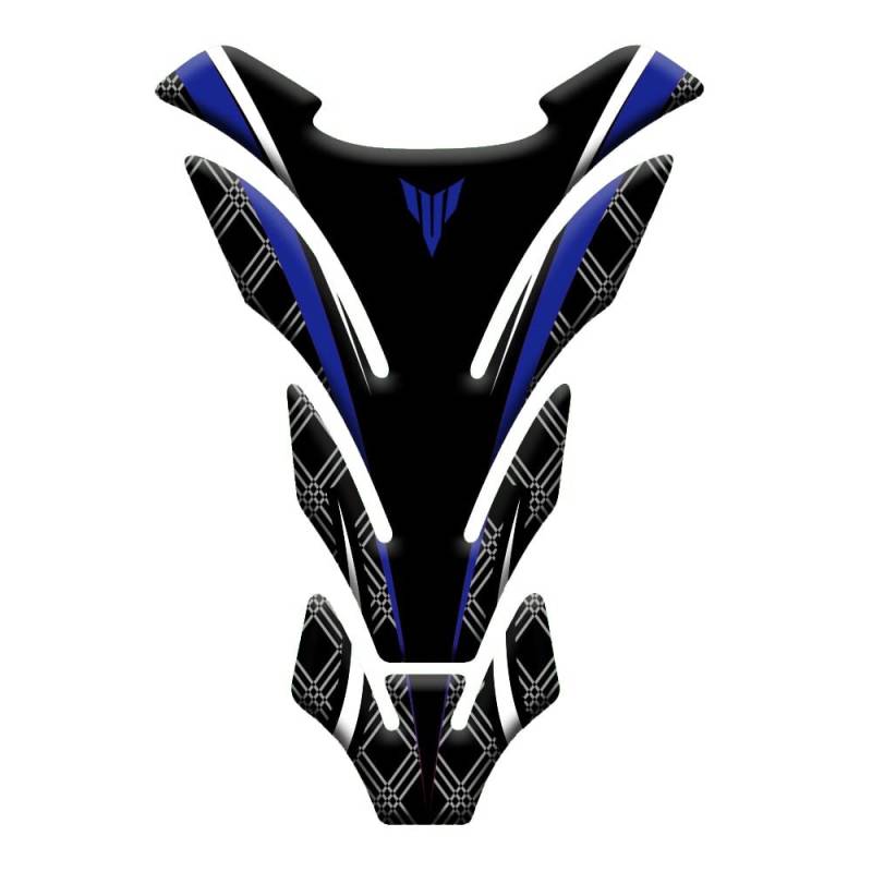 LEMING Für Yam&aha MT-09 MT-10 MT-03 MT-01 MT-07 MT-25 MT-125 Motorrad Tank Pad Protector Aufkleber Aufkleber Fall tankpads Motorrad(25 Blue) von LEMING