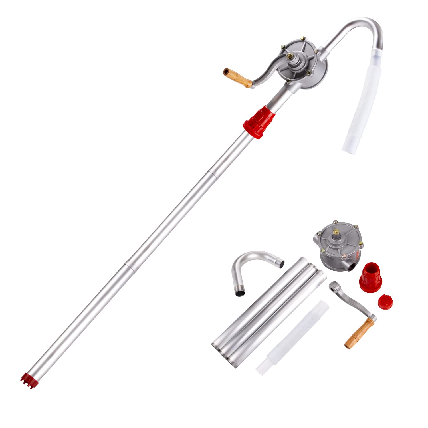LEMOTO Ölfasspumpe Kurbelpumpe Fasspumpe,Aluminiumlegierung Drehhandkurbel Ölfass Fasspumpe für Benzin Diesel Kraftstoff Garage Handfass Fasspumpe Werkzeug LEMOTO Ölfasspumpe Kurbelpumpe Fasspumpe,Aluminiumlegierung Drehhandkurbel Ölfass Fasspumpe für Benzin Diesel Kraftstoff Garage Handfass Fasspumpe Werkzeug von LEMOTO