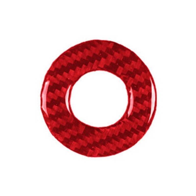 Innenleisten 1 Stück Rote Carbon-Look-Zündungs-/Startmotor-Ringverkleidung Für FJ Cruiser 2007–2014 von LEMST